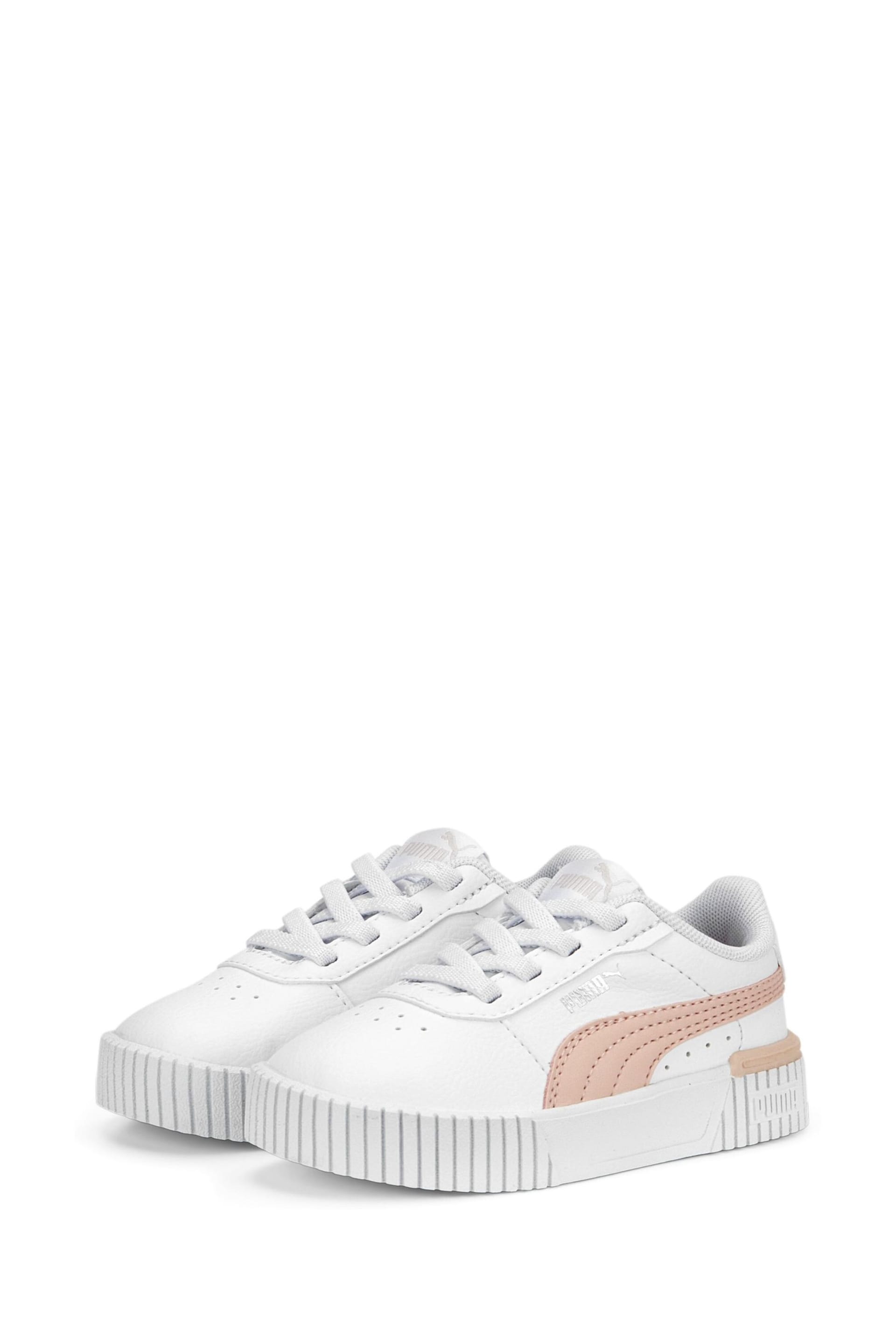 Puma White Babies Carina 2.0 AC Trainers - Image 3 of 6