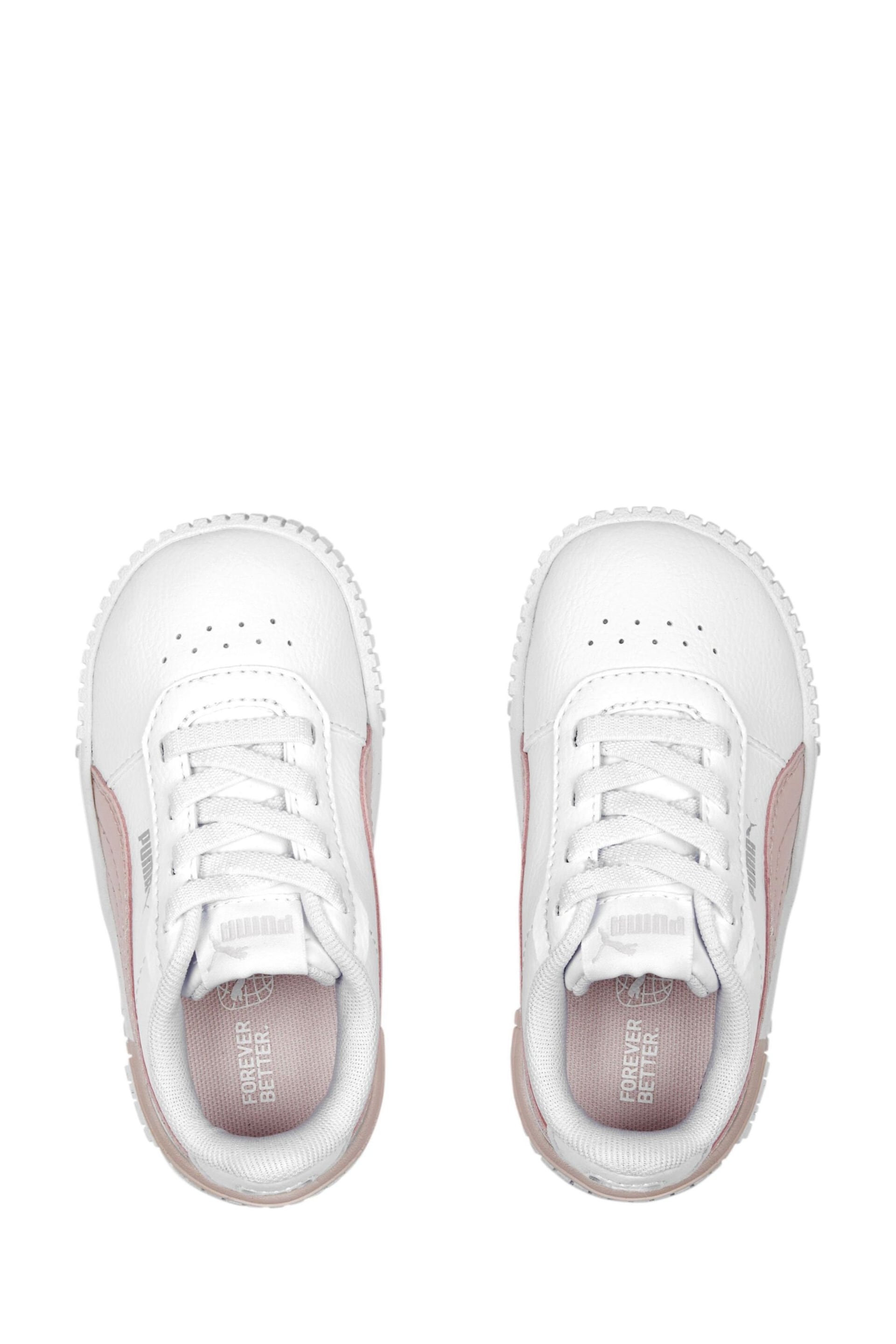 Puma White Babies Carina 2.0 AC Trainers - Image 5 of 6