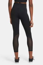 Nike Black One Mid Rise Leggings - Image 2 of 7