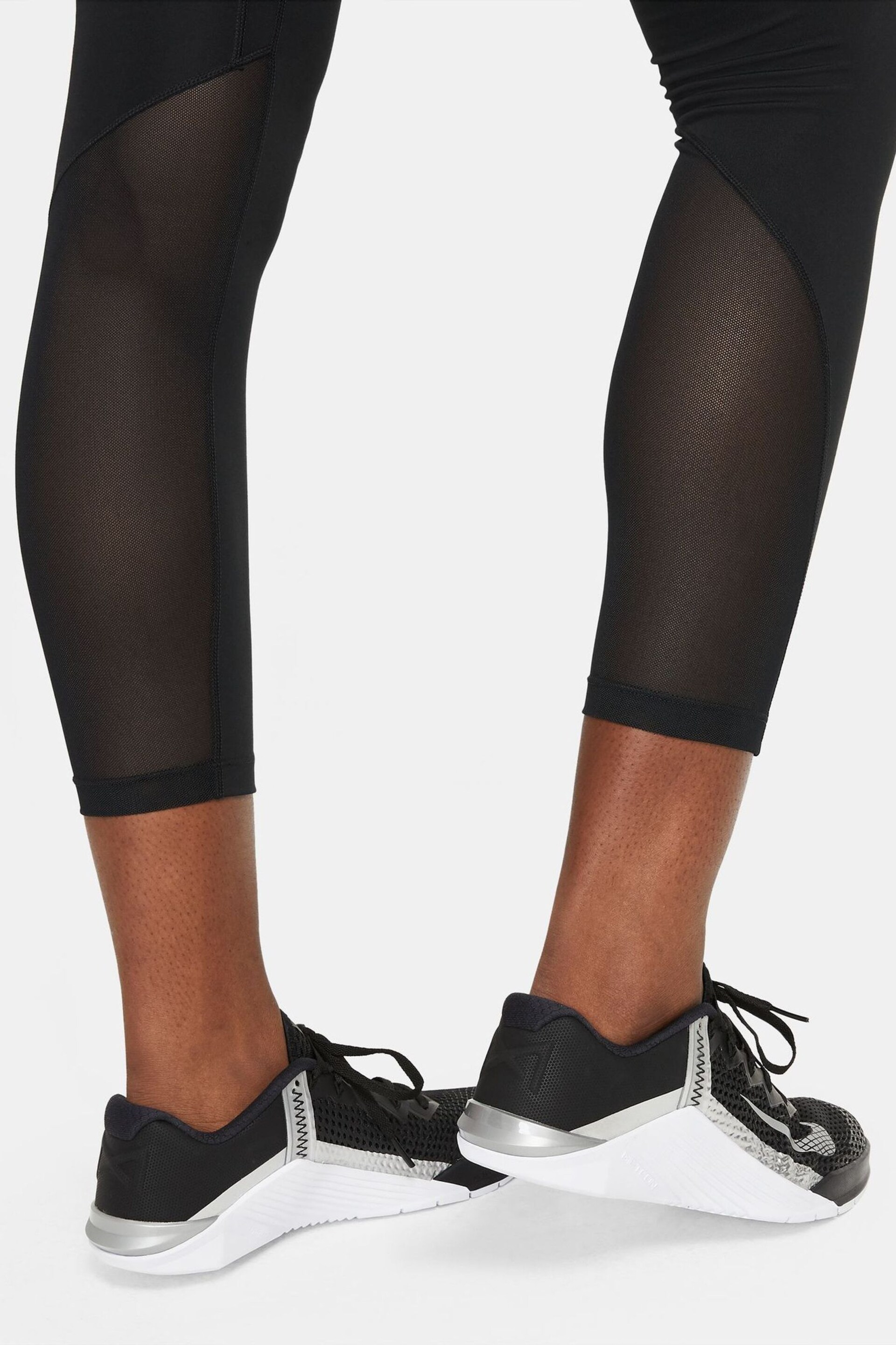 Nike Black One Mid Rise Leggings - Image 6 of 7