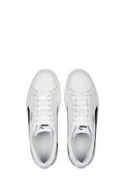 Puma White Grey Smash 3.0 L Trainers - Image 5 of 6