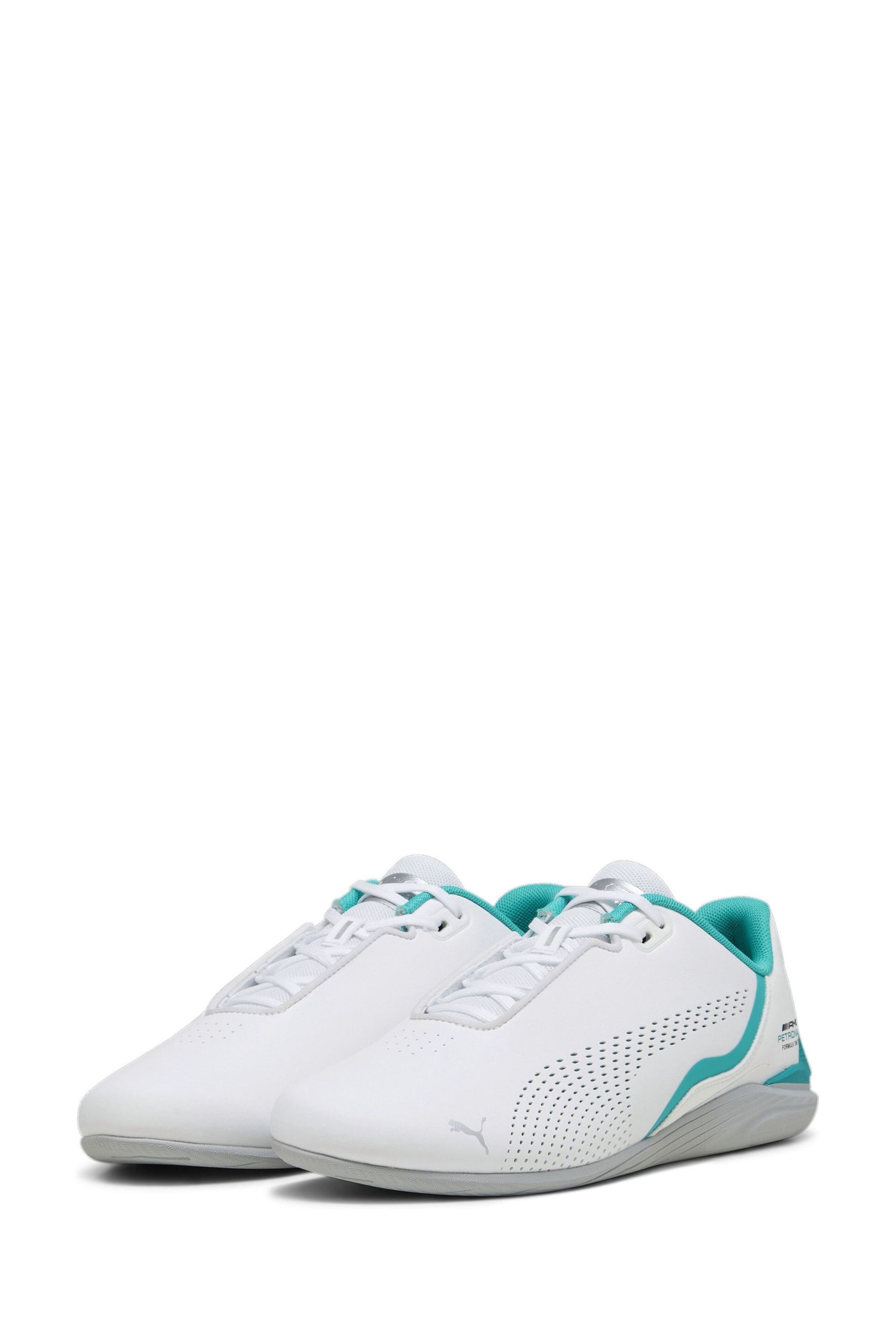 Puma White Mercedes AMG Petronas Formula 1 Drift Cat Decima Motorsport Shoes - Image 3 of 8