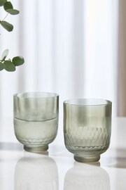 Lipsy 2 Pack Smoke Grey Honeycomb Tumblers - Image 2 of 4