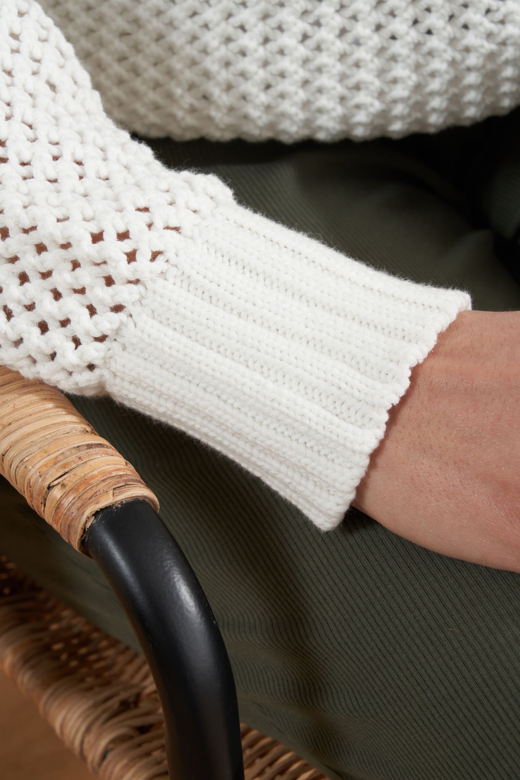 Mesh knit hotsell sweater