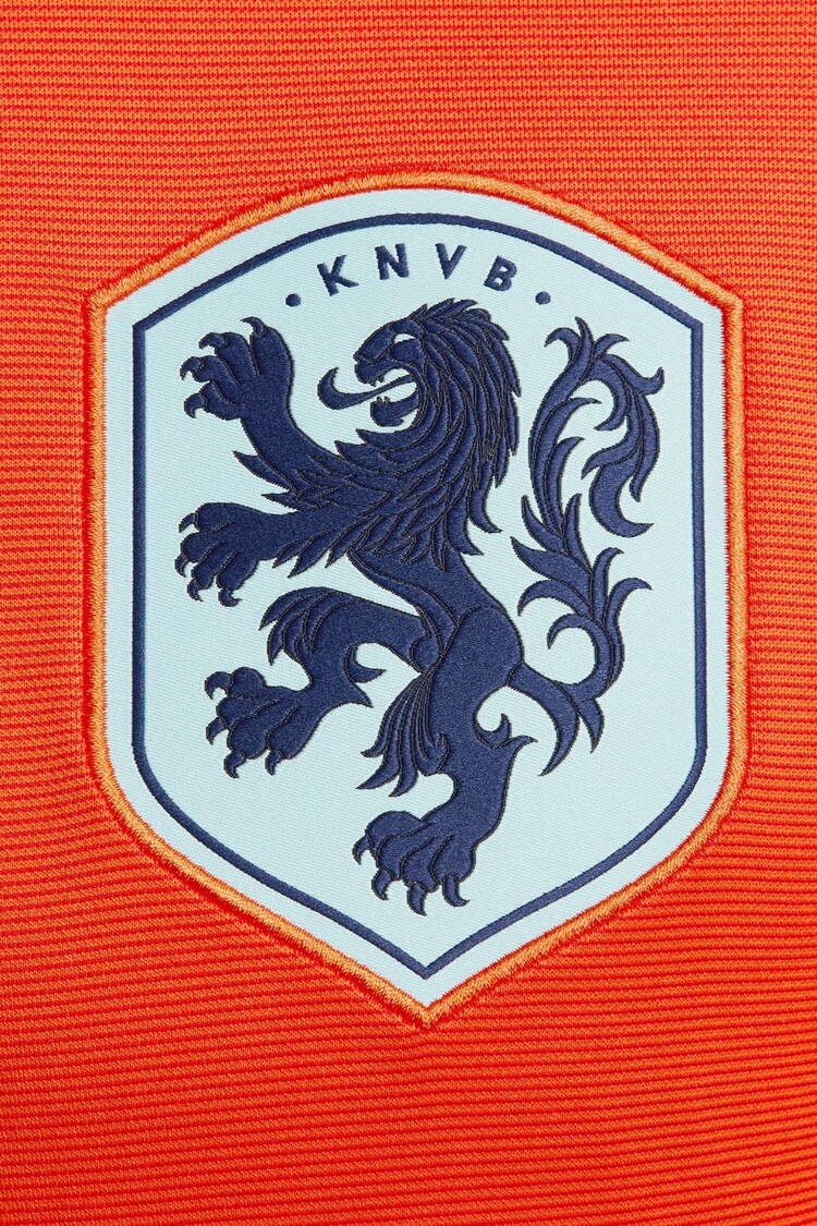 Nike Orange Dri-FIT Netherlands Stadium Home Football Shirt - Image 8 of 10
