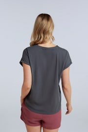 Animal Womens Grey Holly Organic Printed T-Shirt - Image 2 of 8