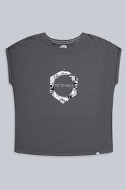 Animal Womens Grey Holly Organic Printed T-Shirt - Image 5 of 8