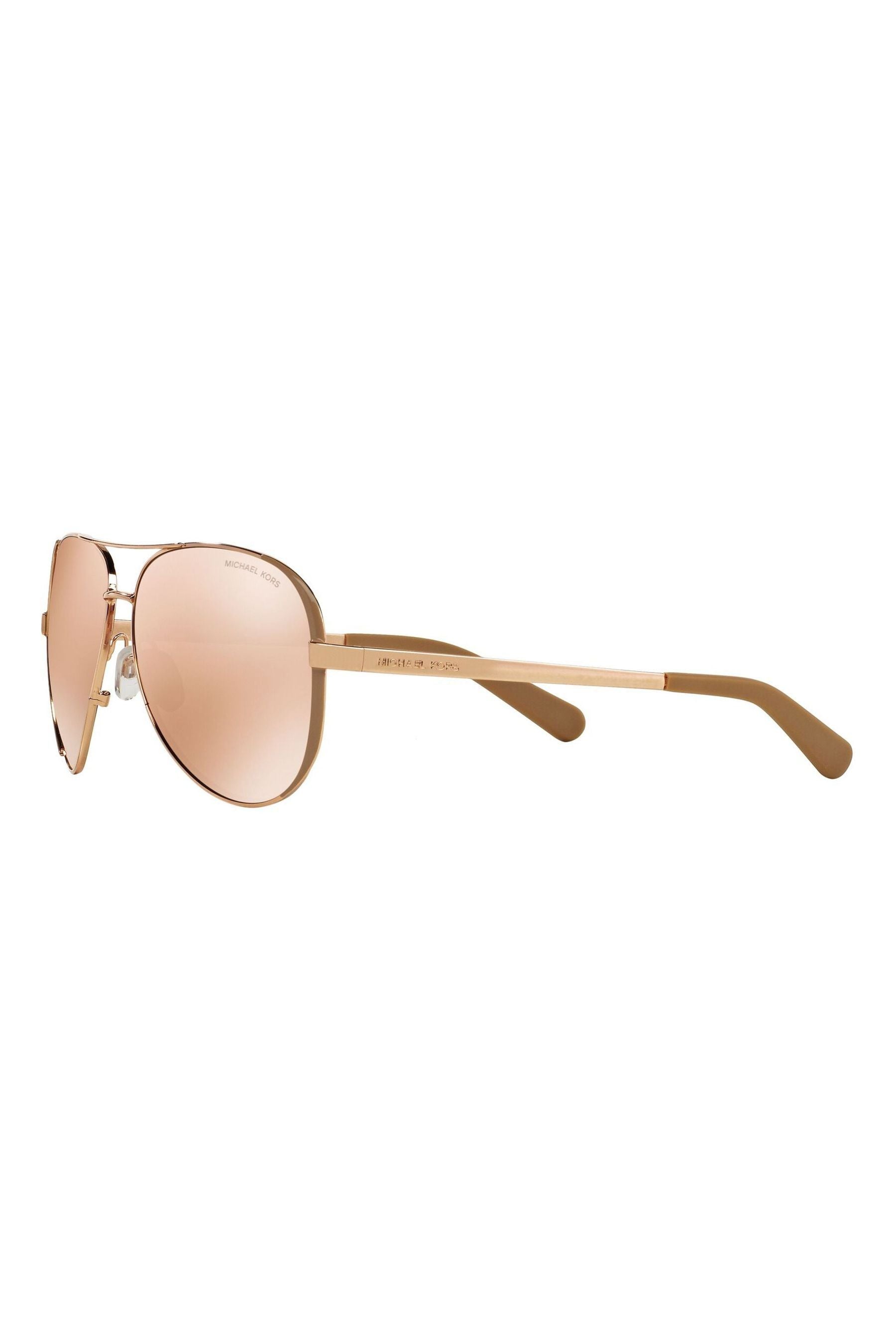 Buy Michael Kors Rose Gold Pink Chelsea Rim Pilot Sunglasses from the Next UK online shop