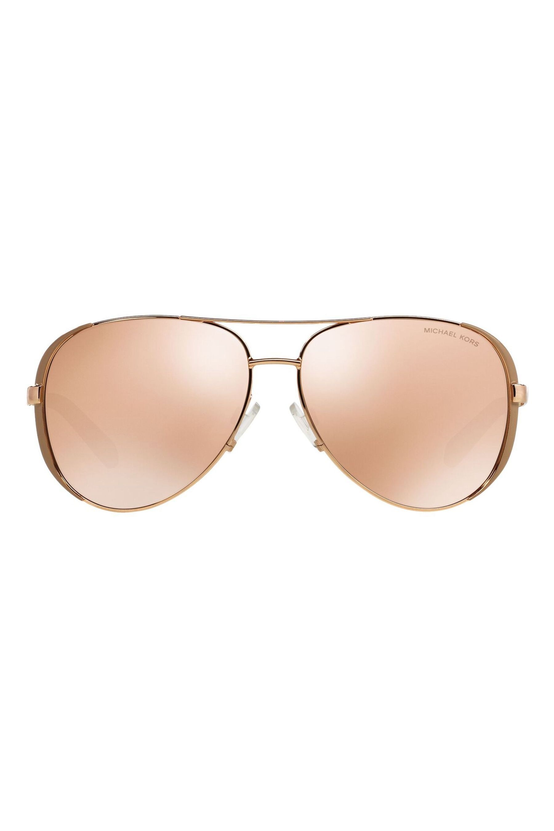 Buy Michael Kors Rose Gold Pink Chelsea Rim Pilot Sunglasses from the Next UK online shop