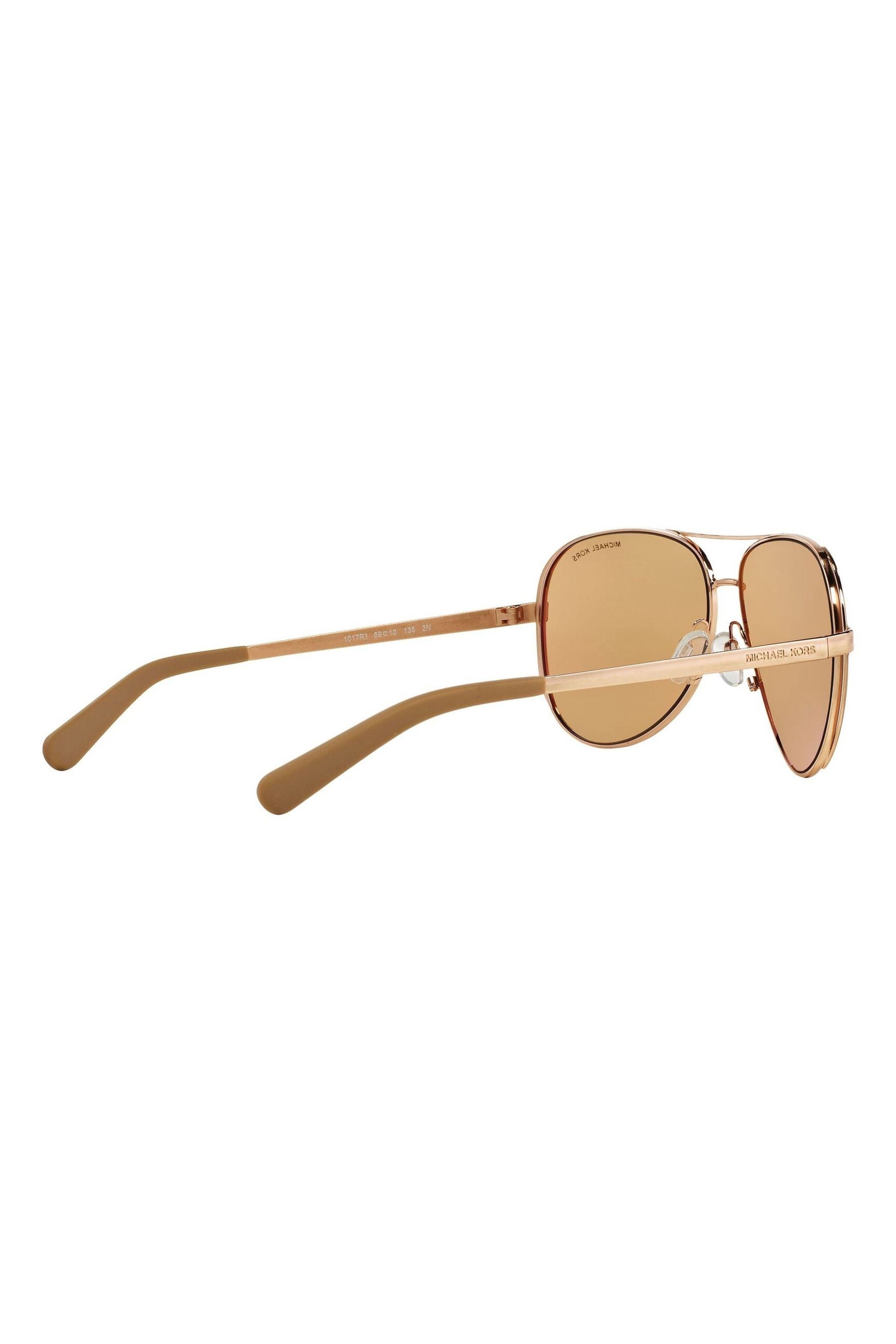 Buy Michael Kors Rose Gold Pink Chelsea Rim Pilot Sunglasses from the Next UK online shop