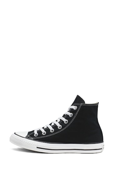 Converse Black/White Wide Fit Chuck Taylor All Star High Trainers