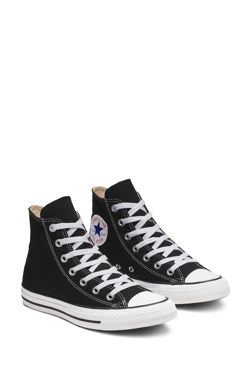 Converse Black/White Wide Fit Chuck Taylor All Star High Trainers - Image 3 of 5