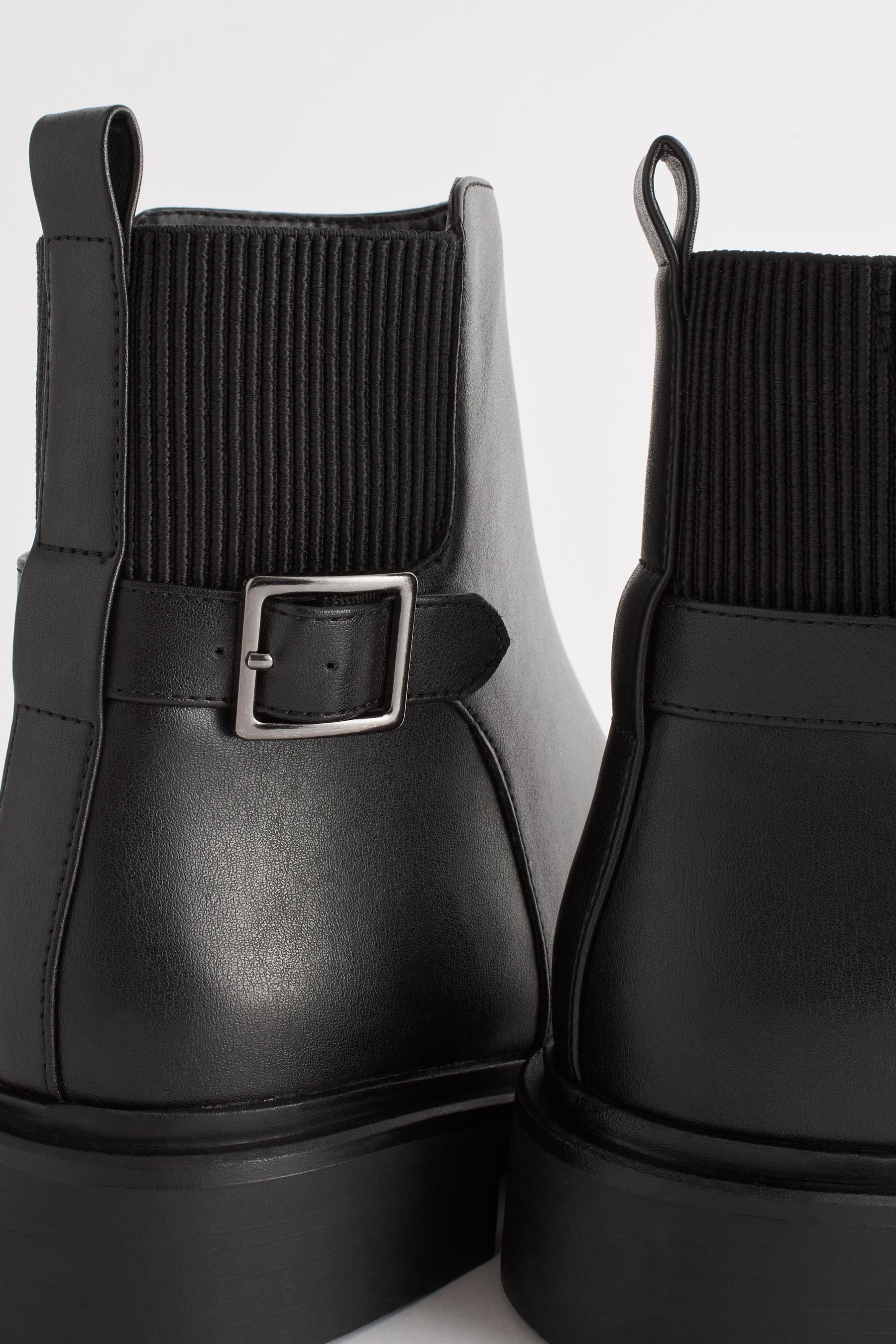 Black ankle boots sale with straps