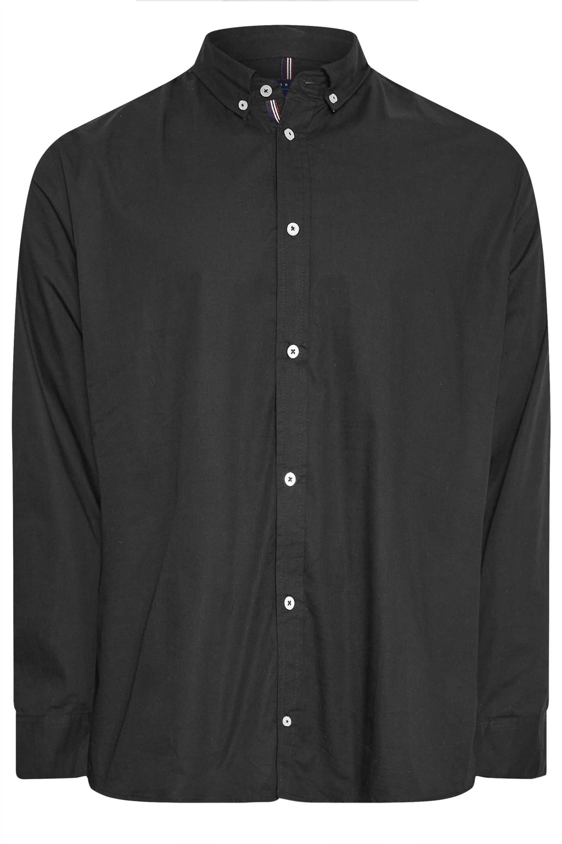 BadRhino Big & Tall Black Long Sleeve Poplin Shirt - Image 3 of 3