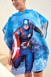 Navy Captain America Towelling Cover-Up (3-16yrs) - Image 1 of 6