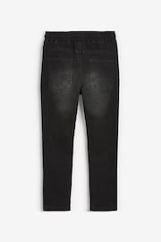 Black Skinny Fit Stretch Elasticated Waist Jeans (3-16yrs) - Image 2 of 3