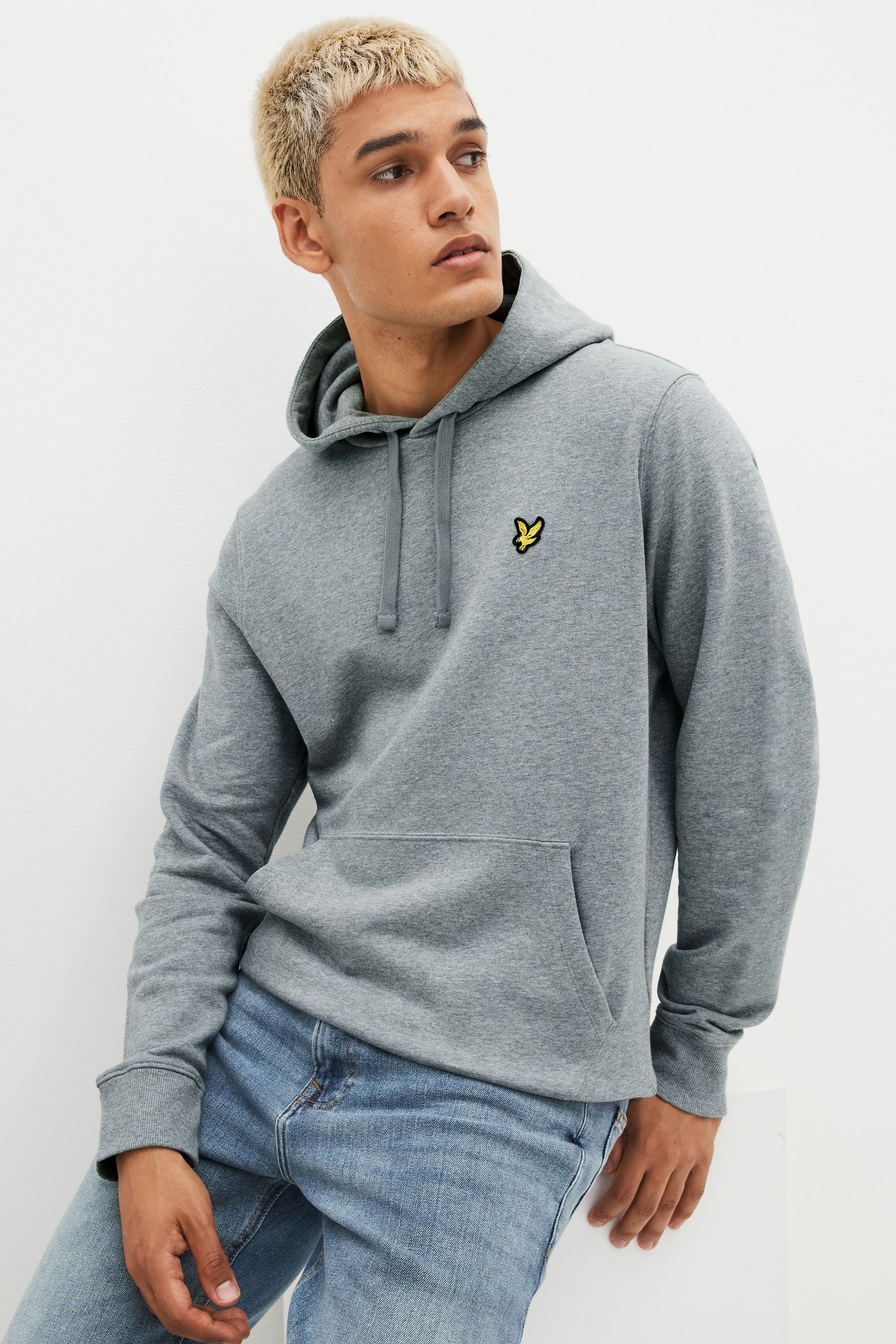 Buy Lyle Scott Grey Pullover Hoodie from the Next UK online shop