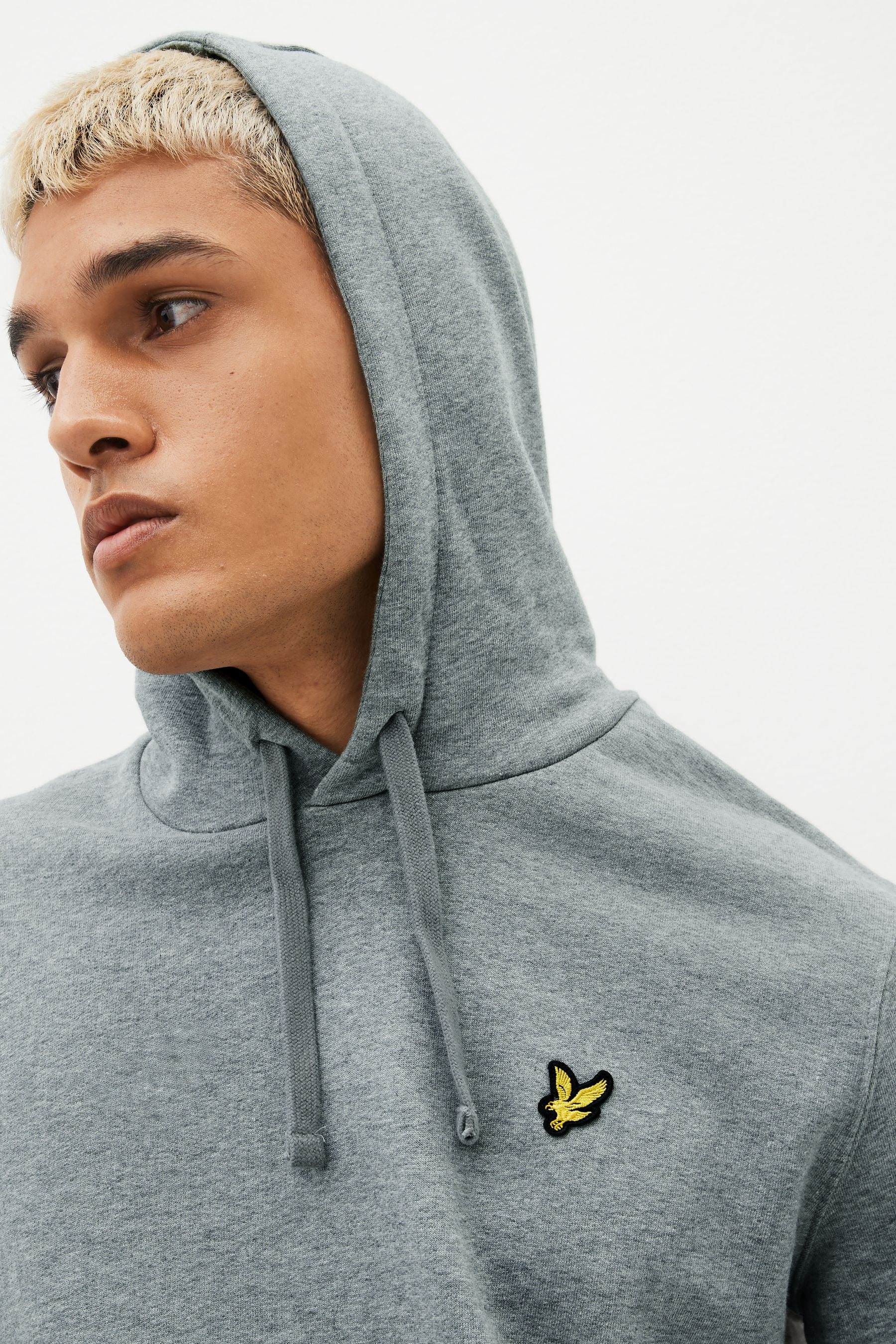 Buy Lyle Scott Grey Pullover Hoodie from Next Luxembourg