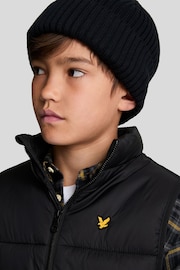 Lyle & Scott Black Boys Padded Gilet - Image 4 of 6