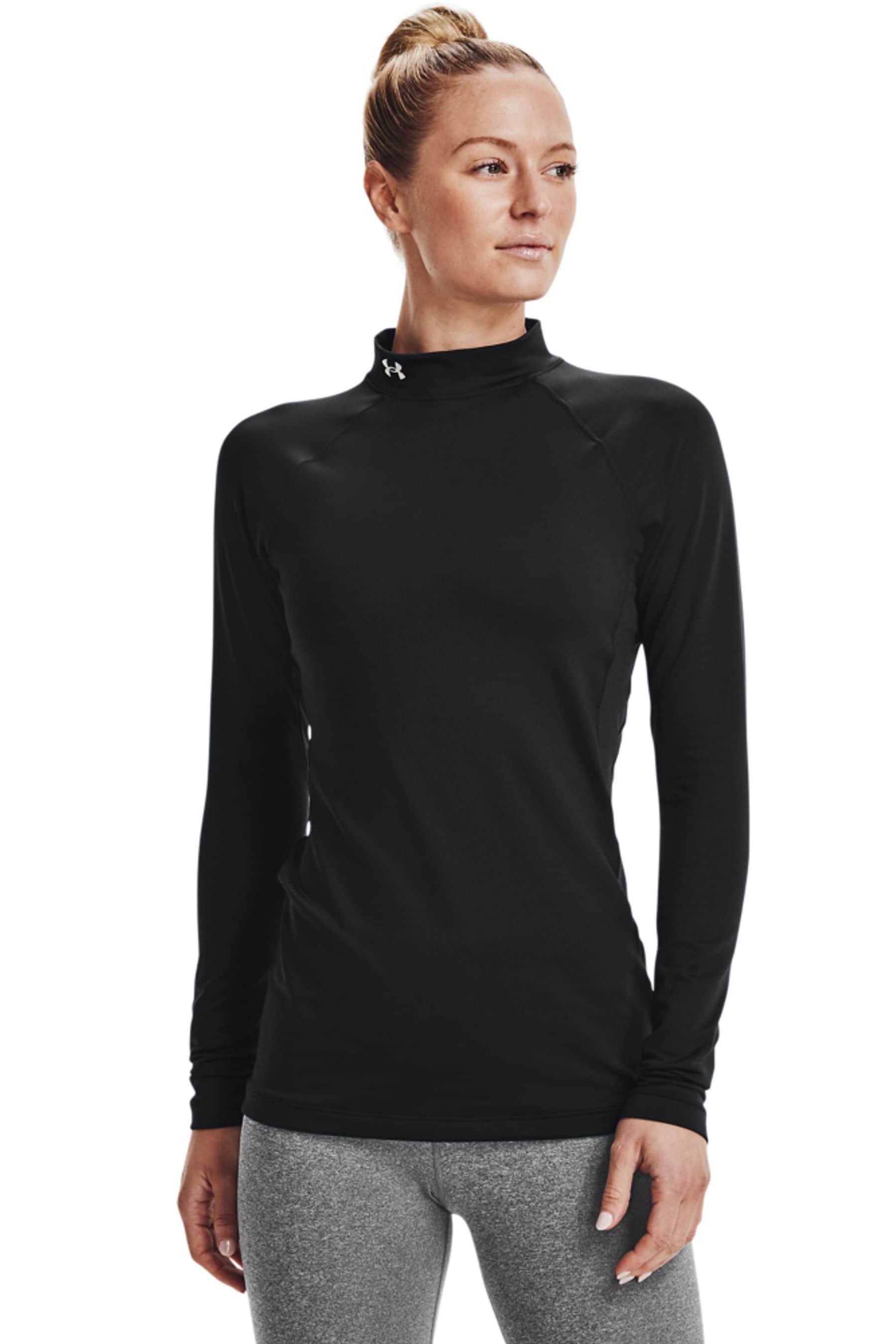 Buy Under Armour Black Authentics Mockneck Baselayer Top from Next Canada