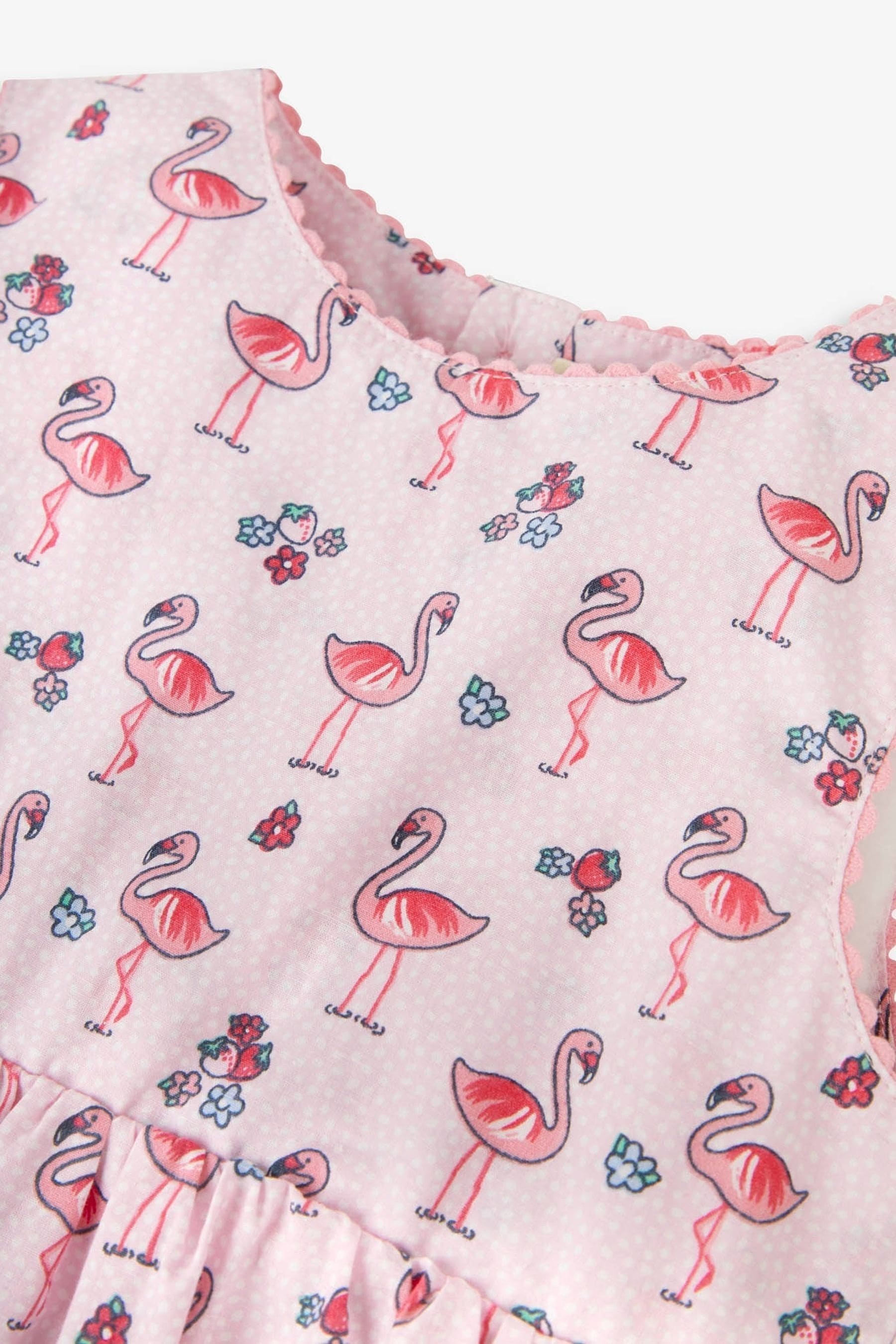 Buy JoJo Maman Bebe Pink Flamingo Print Summer Dress from Next Luxembourg