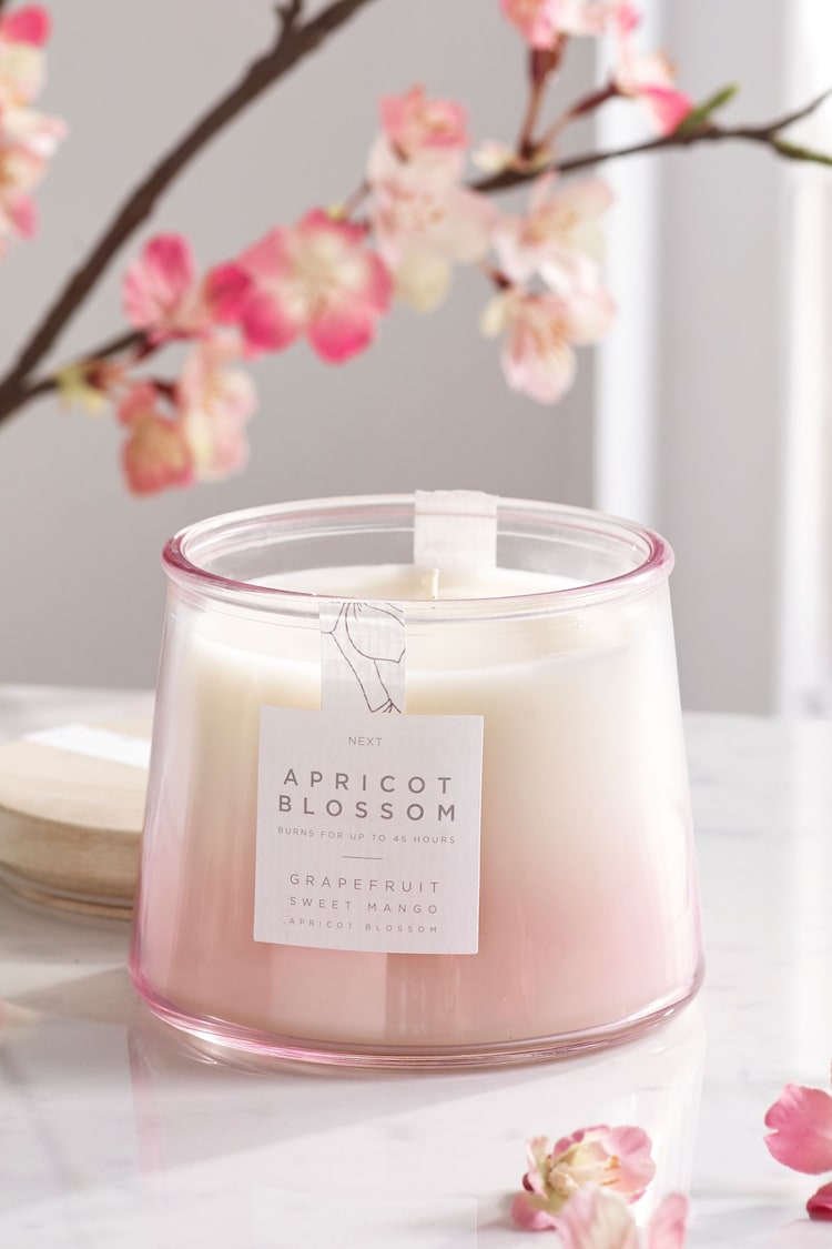 Pink Apricot Blossom Large Candle - Image 2 of 3