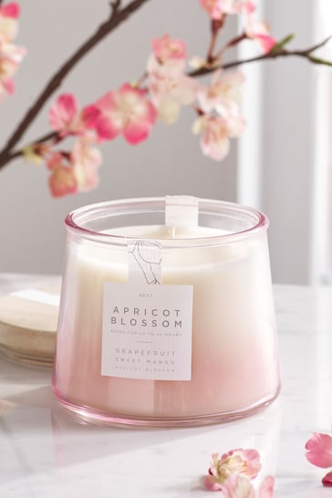 Pink Apricot Blossom Large Candle