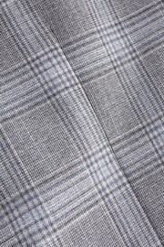 Light Grey Slim Fit Check Suit Jacket - Image 8 of 8