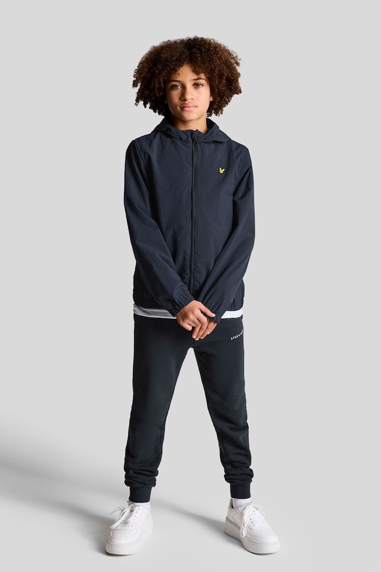 Lyle & Scott Navy Blue Boys Hooded Jacket - Image 2 of 6