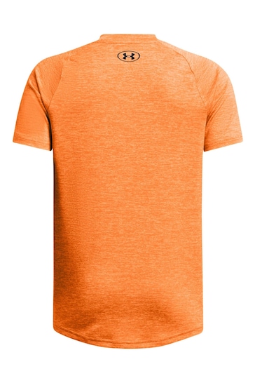 Under Armour Orange Tech 2.0 Short Sleeve  T-Shirt
