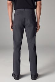 Charcoal Grey Skinny Fit Stretch Chino Trousers - Image 4 of 10
