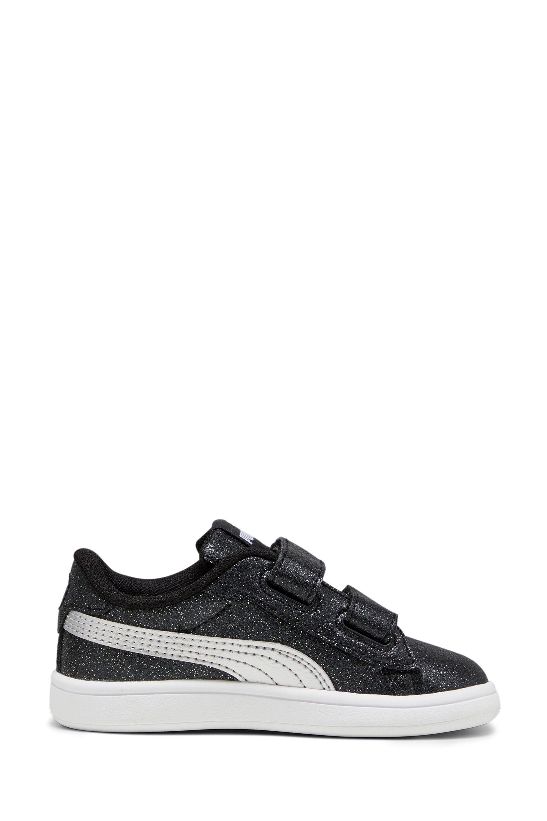 Buy Puma Black PUMA Smash 3.0 Glitz Glam Toddlers Trainers from