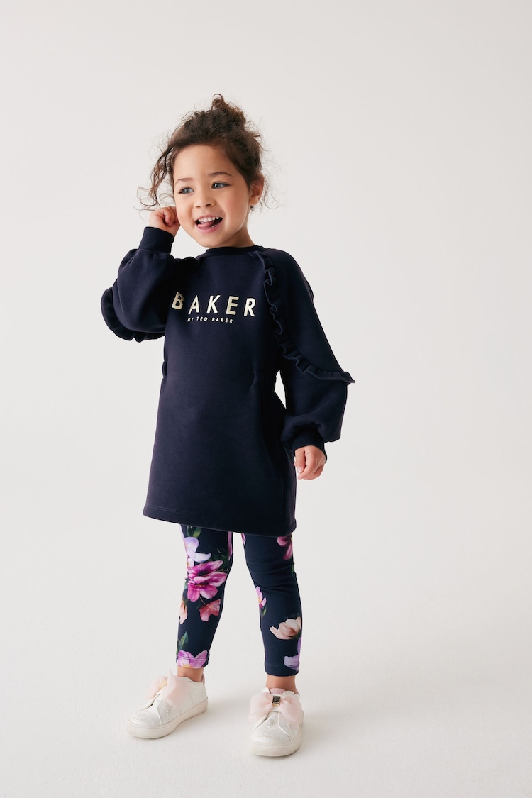 Baker By Ted Baker Floral Sweatshirt And Shorts Set 7Y