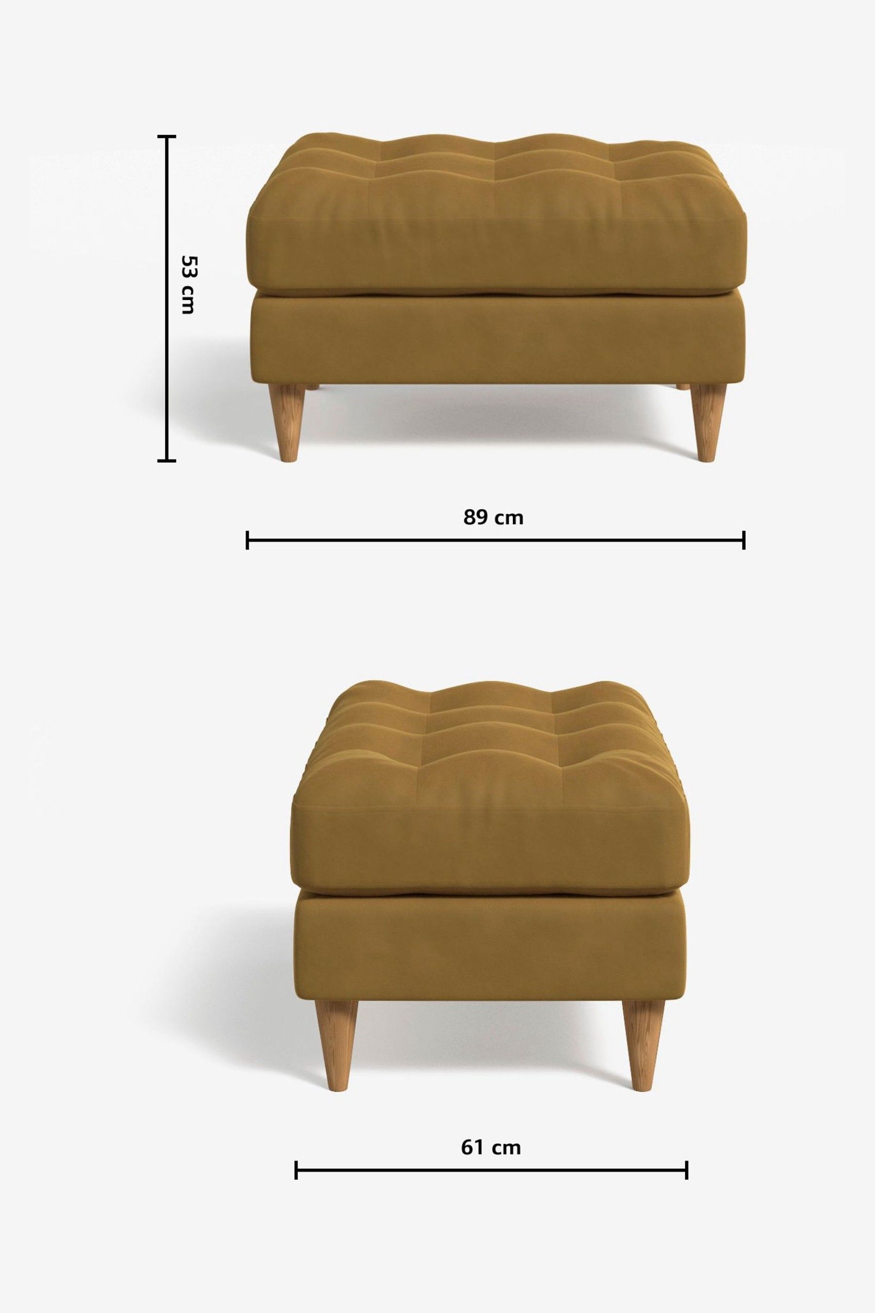 Ochre sales footstool next