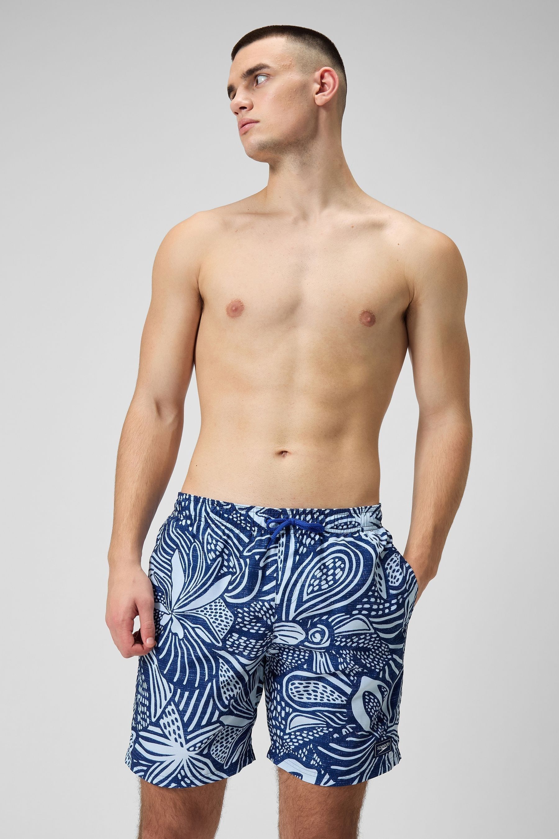 Speedo Mens Printed 18 Swim Shorts from Next Oman