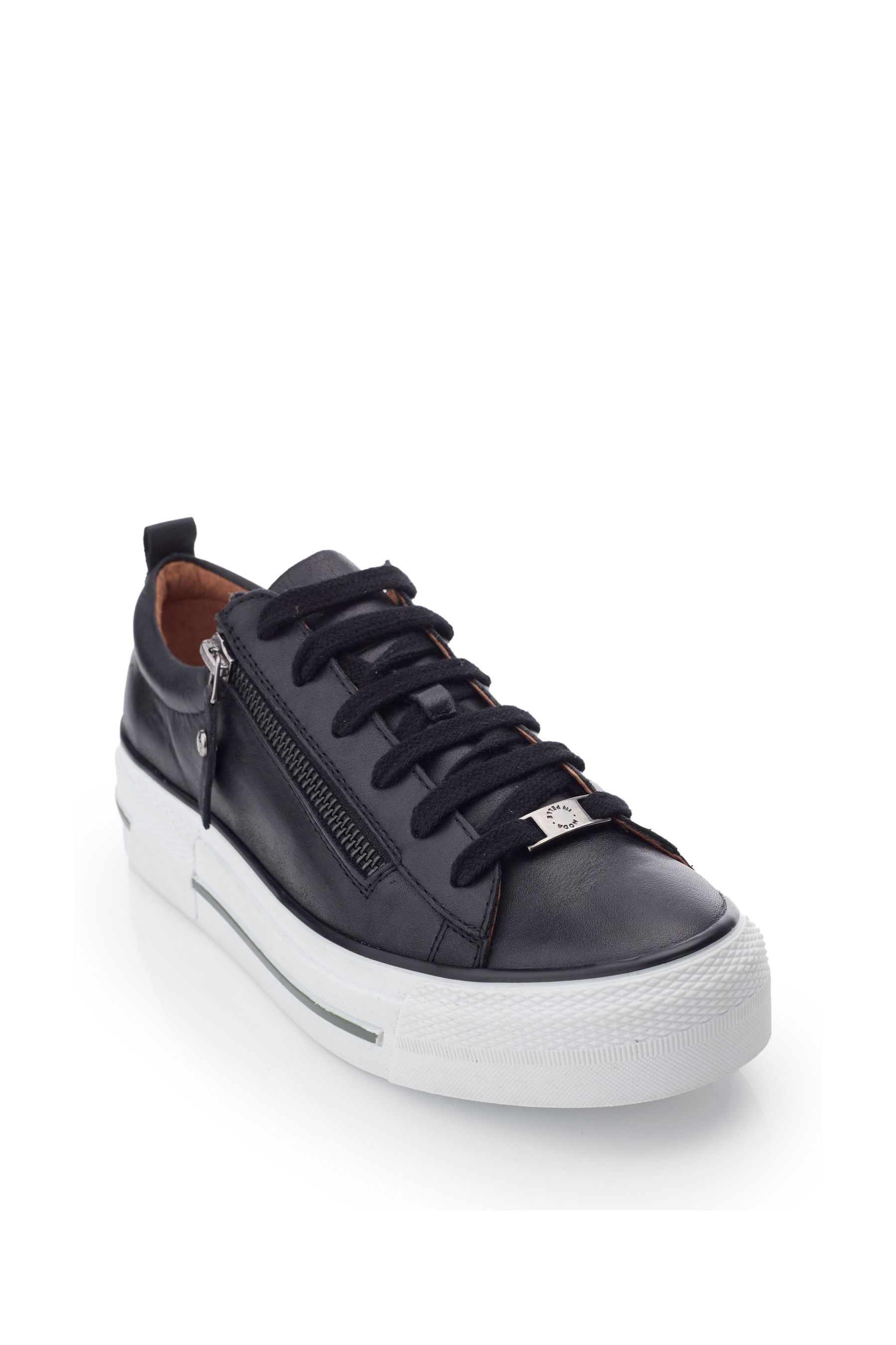 Moda in pelle black shoes sales