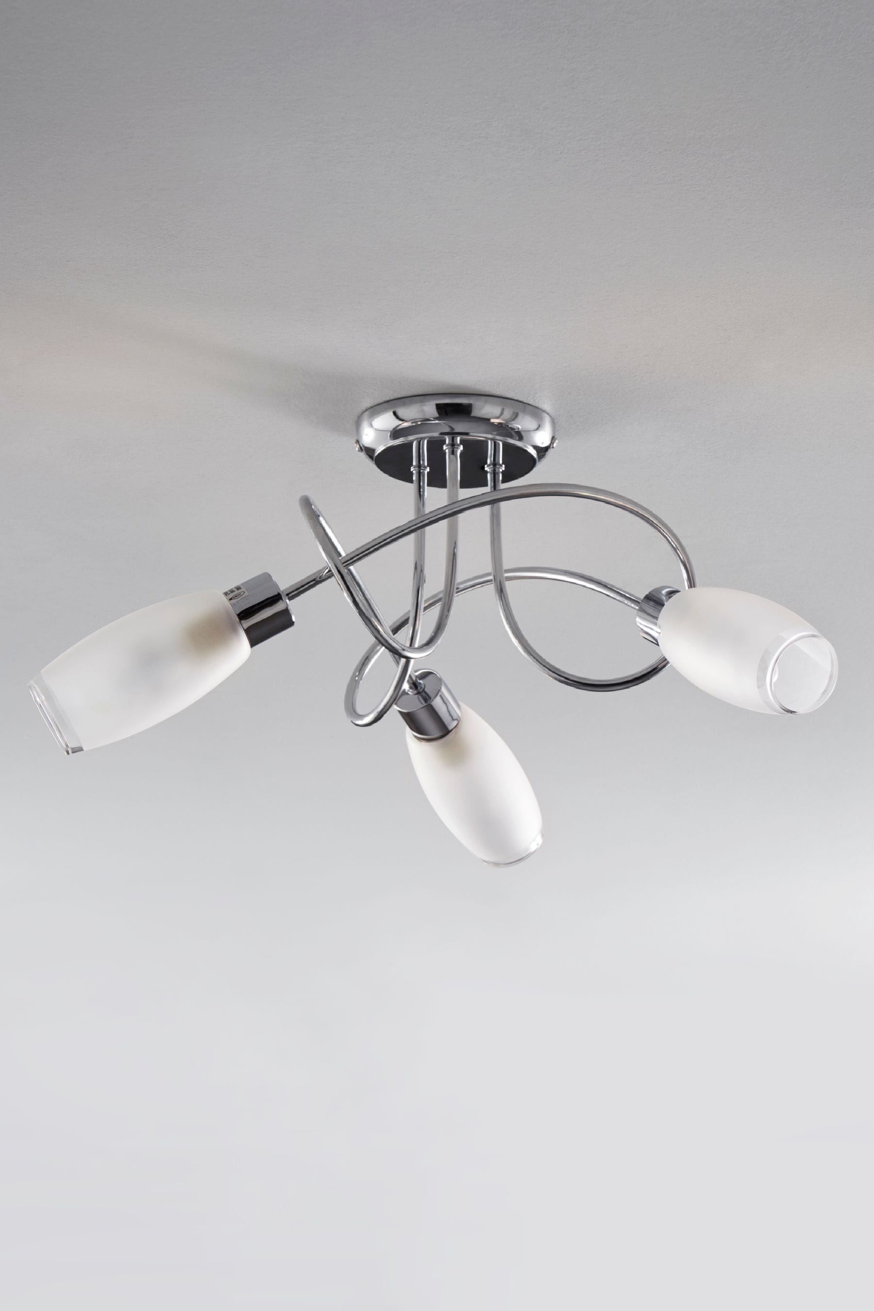 Chrome twist 3 light flush fitting on sale
