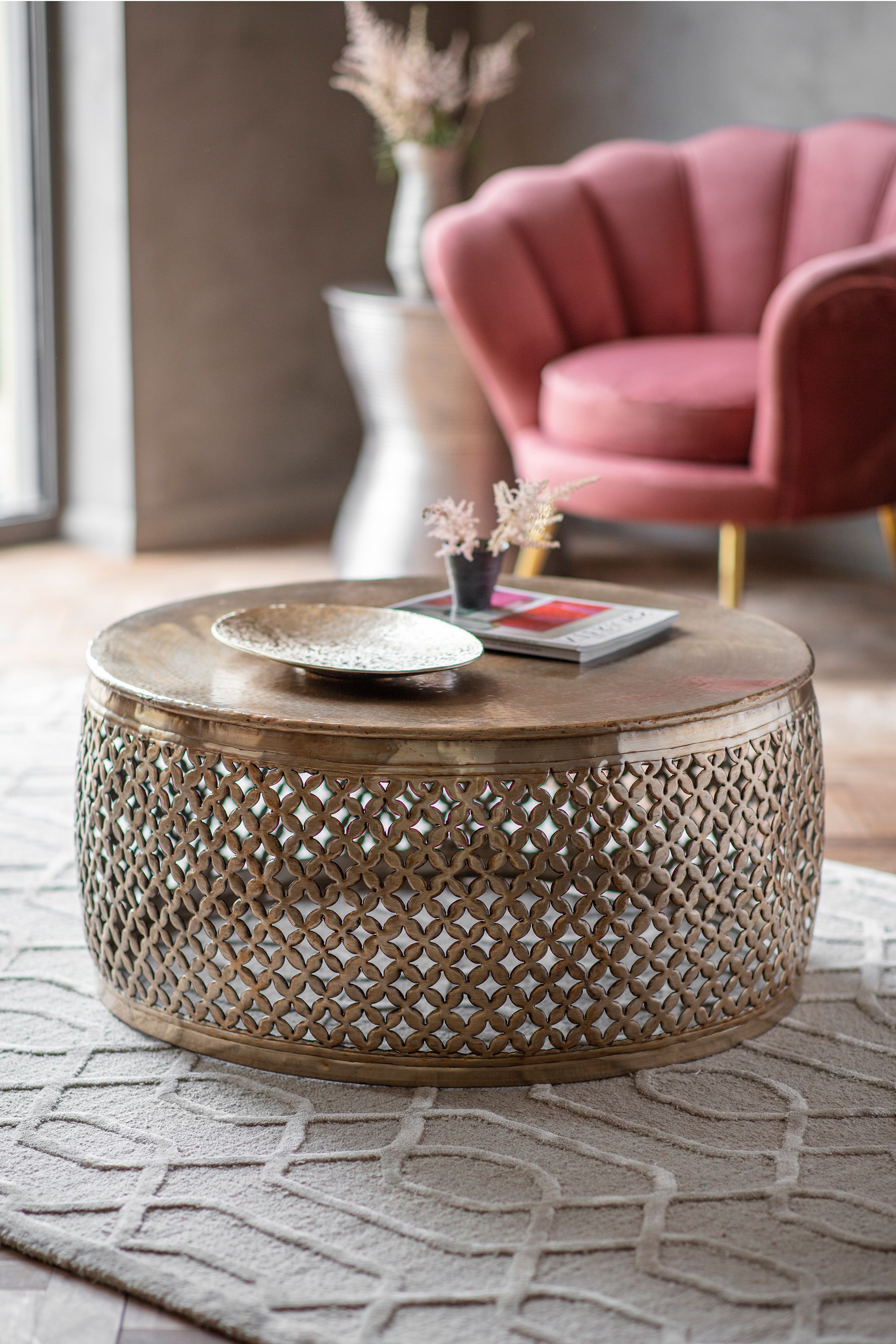 Buy Gallery Home Gold Gold Side Table from the Next UK online shop