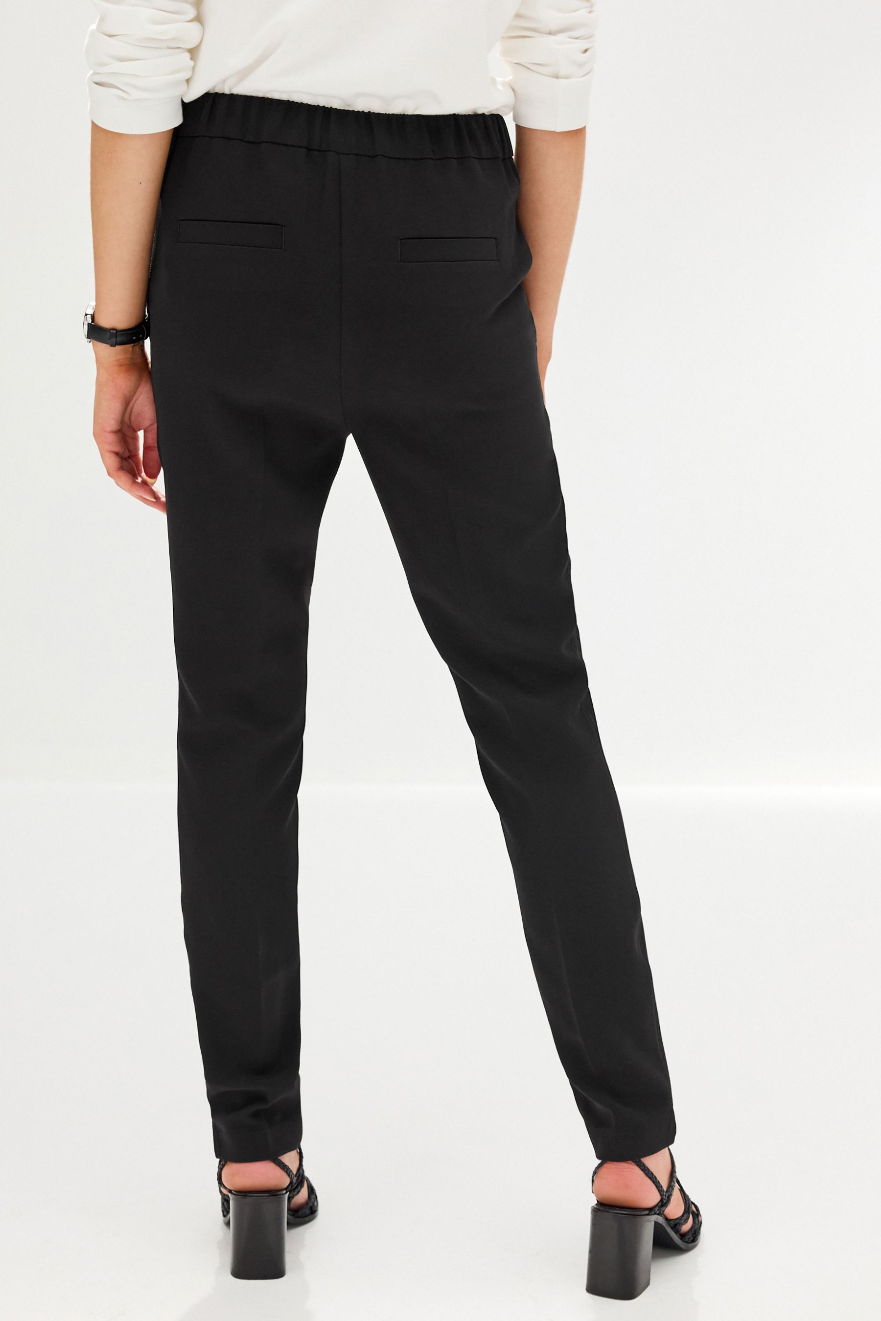 Black skinny trousers next sales