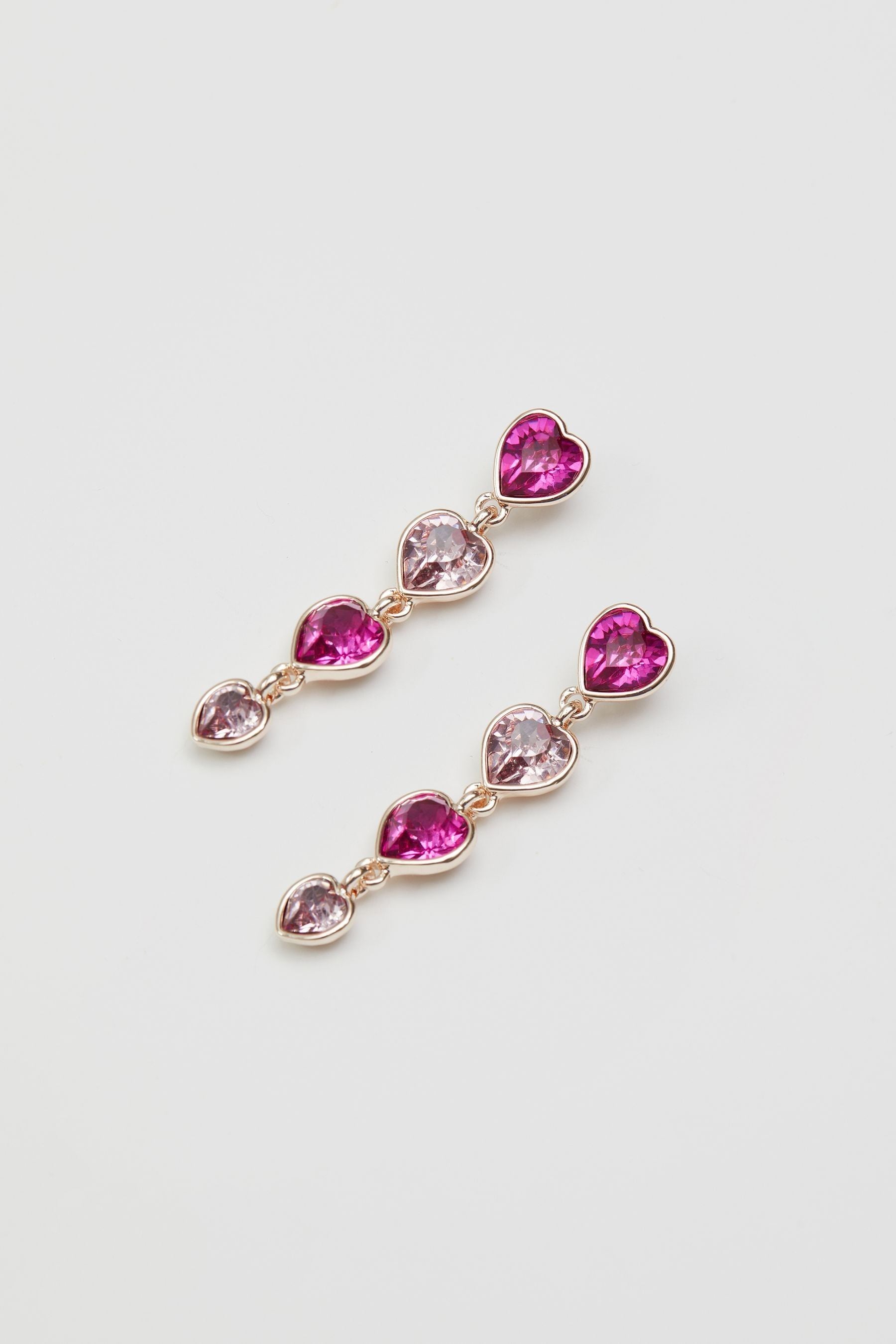 Buy Lipsy Jewellery Gold Tone Heart Earrings from the Next UK