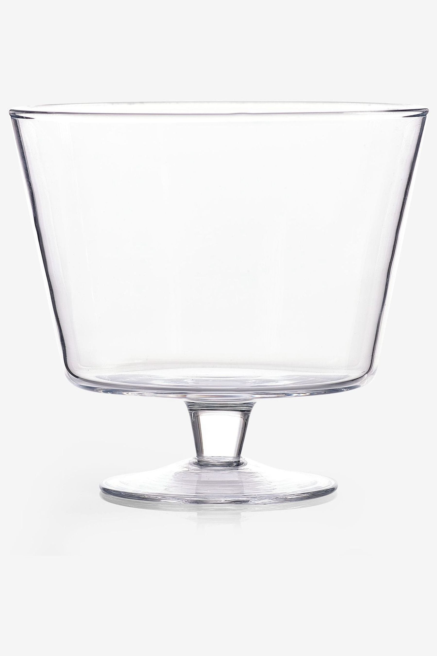 Glass trifle bowl with lid clearance