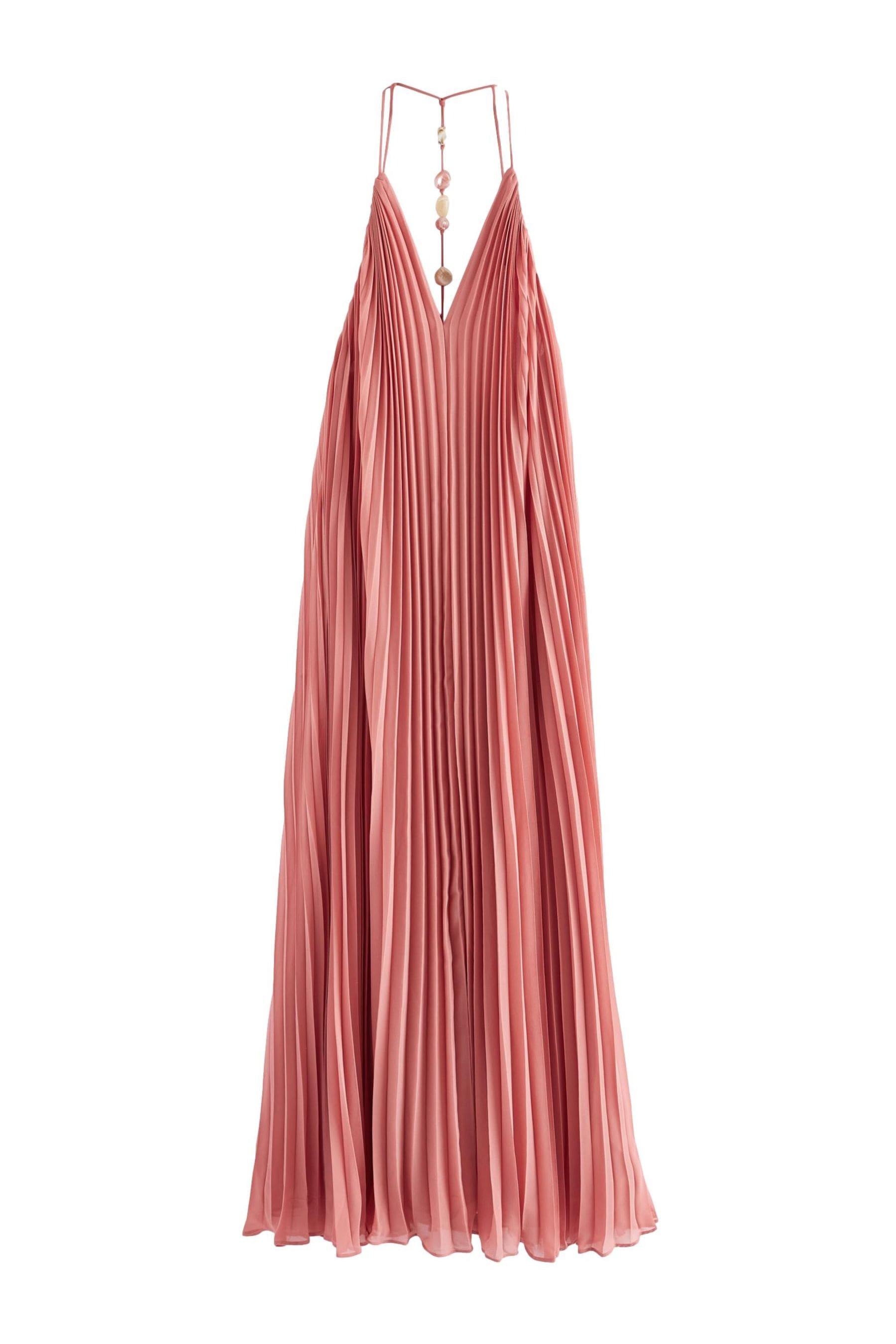 Coral pink maxi dress hotsell