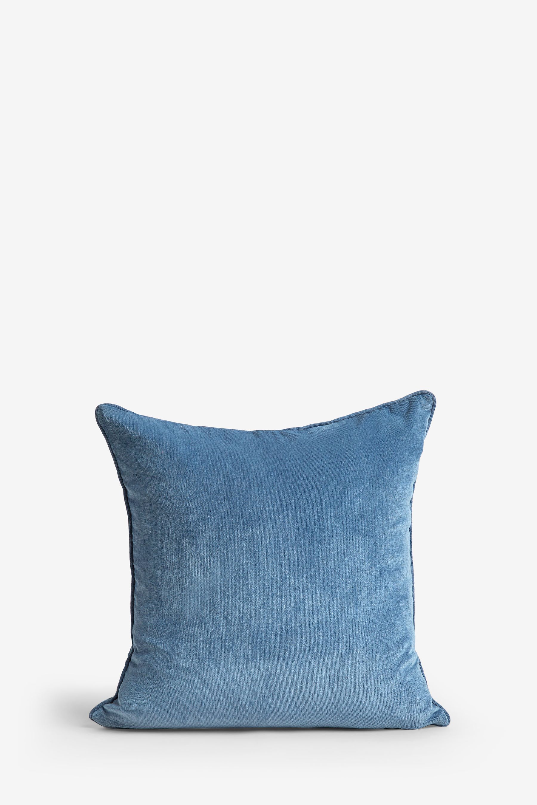 Buy Airforce Blue 45 x 45cm Soft Velour Cushion from the Next UK online shop