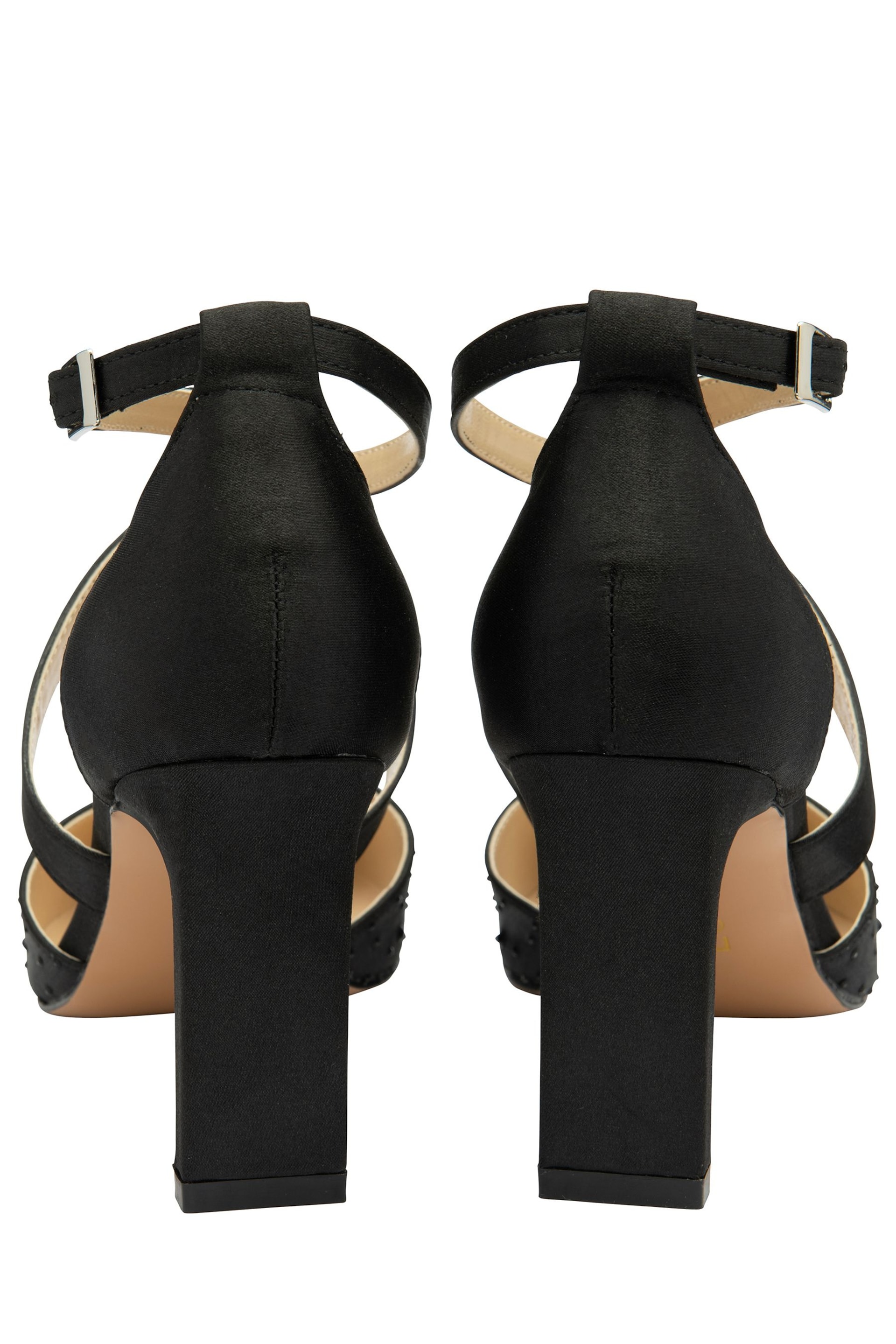 Lotus Black Diamante Pointed-Toe Court Shoes - Image 3 of 4