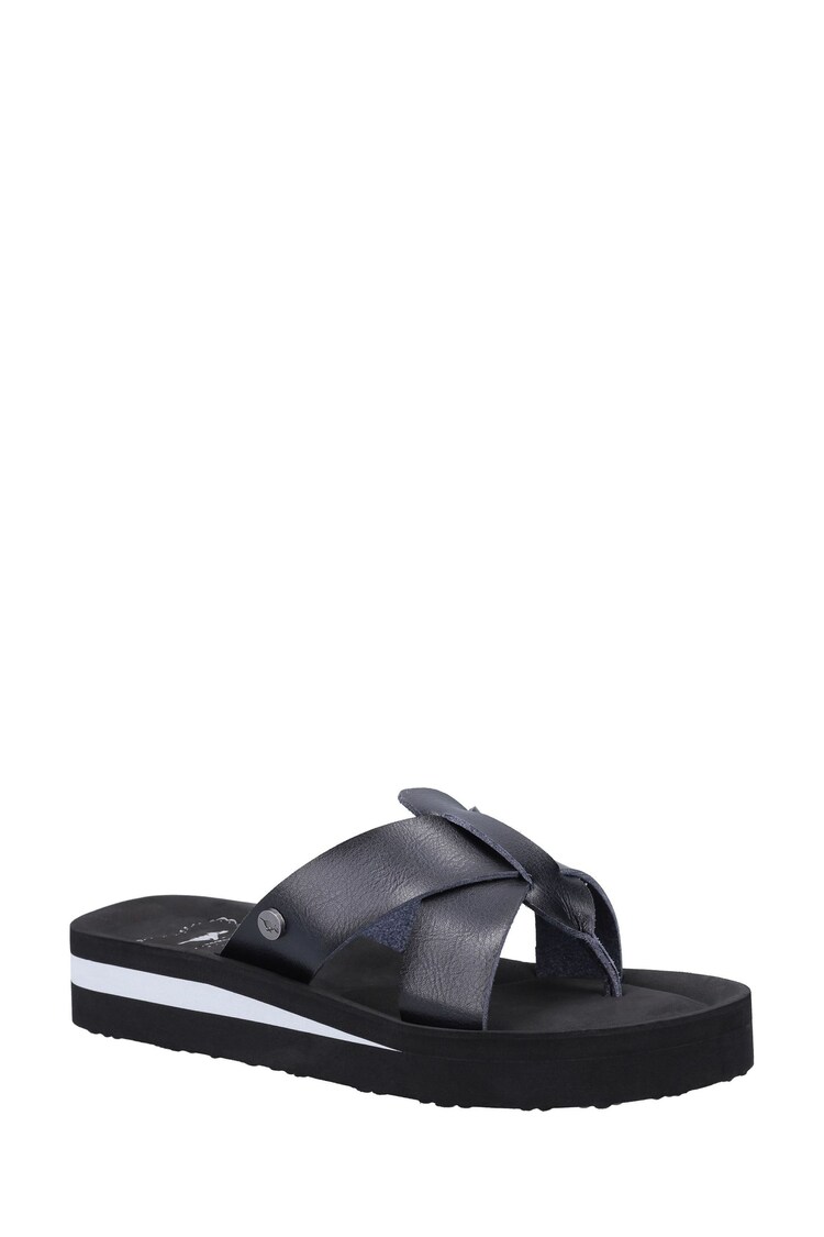 Rocket Dog Black Wilmer Burn Slip On Sandals - Image 2 of 4