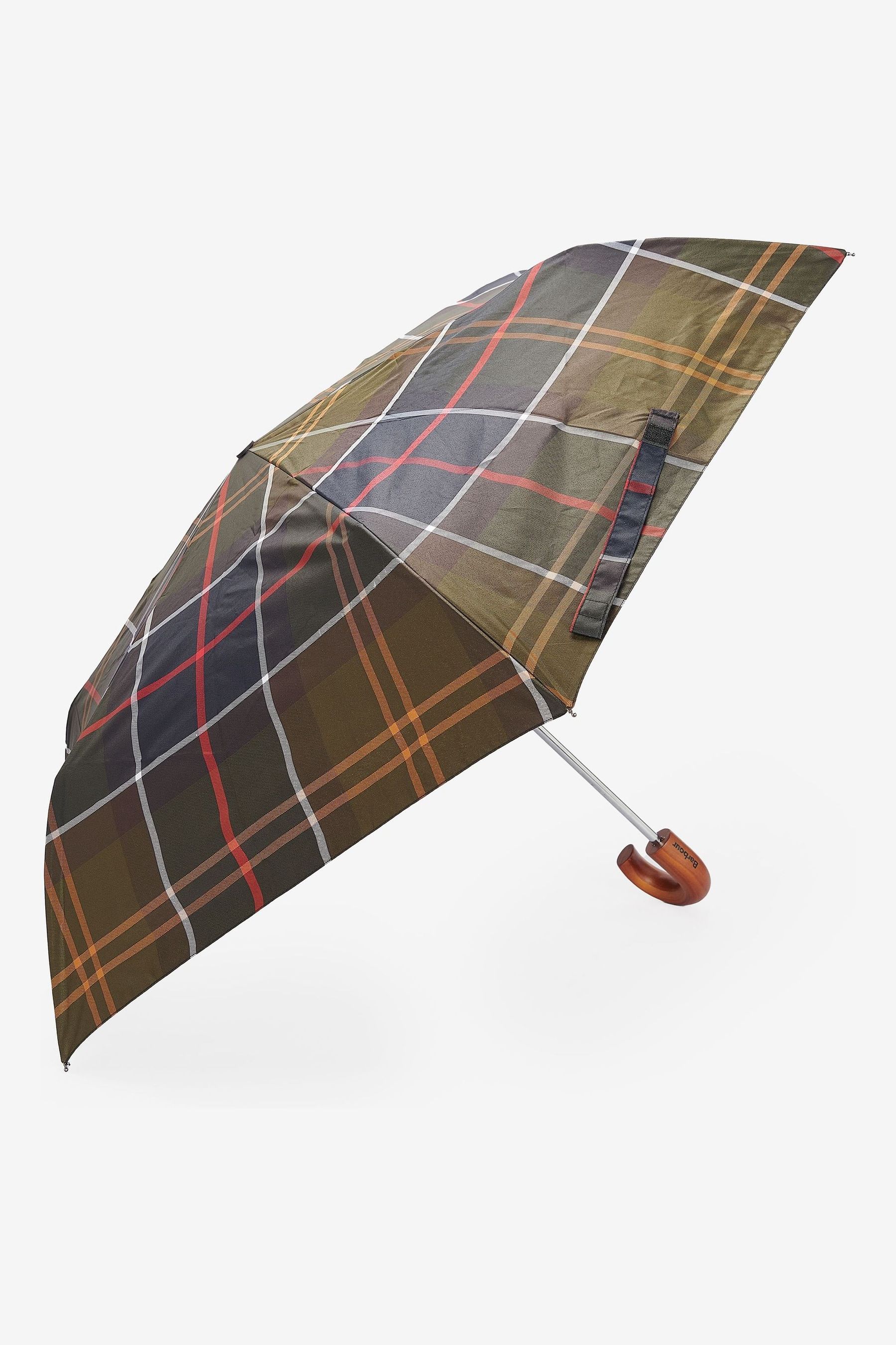 Barbour tartan telescopic umbrella best sale