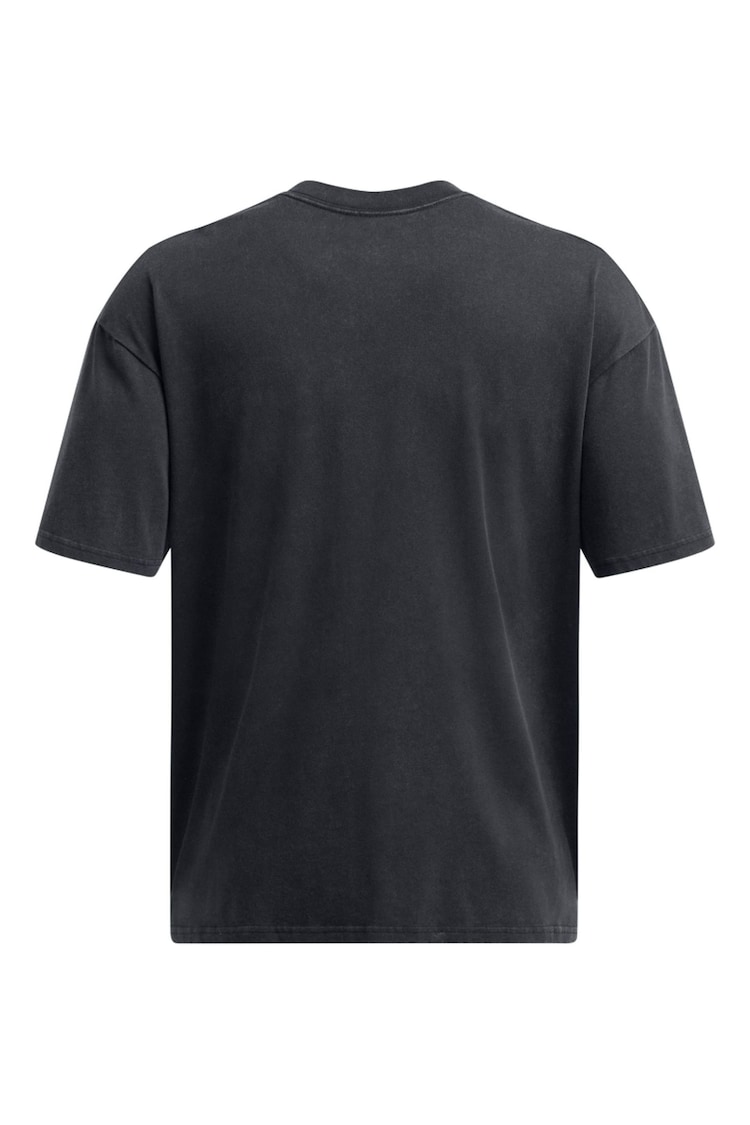 Under Armour Black Logo Wash T-Shirt - Image 4 of 4