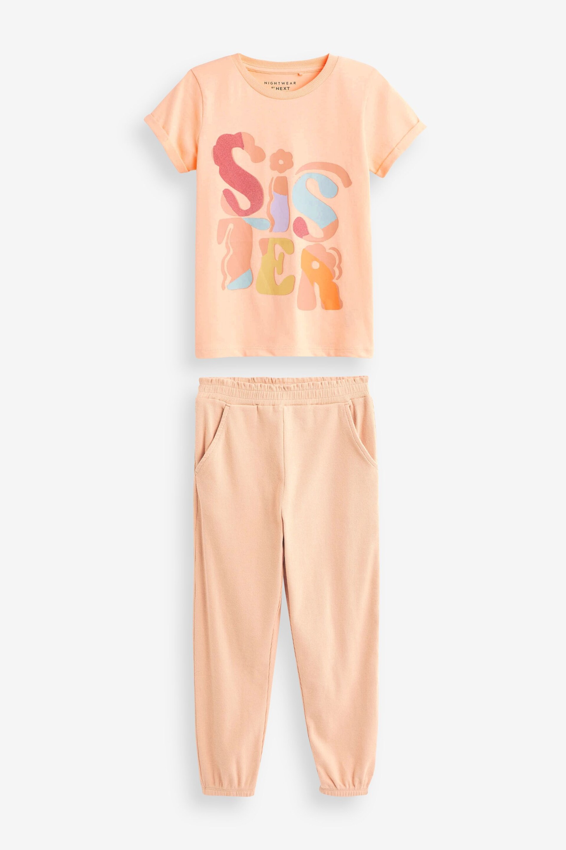 Orange Sister Jogger Pyjamas (9mths-16yrs) - Image 7 of 10