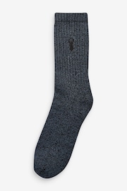 Blue 10 Pack Heavyweight Socks - Image 3 of 11