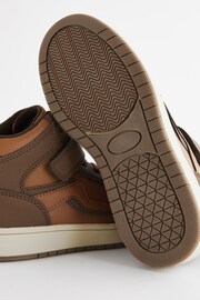 Brown Elastic Lace High Top Trainers - Image 5 of 5